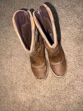 Kids Brown Western-Style Boots
